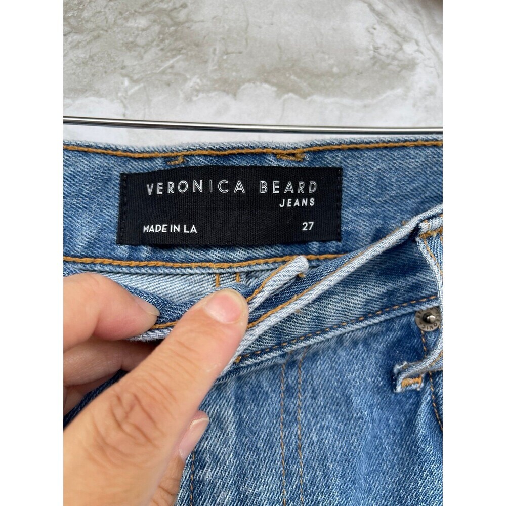 VERONICA BEARD TAYLOR RELAXED WIDE LEG
HIGH RISE DISTRESS SIZE 27 - Picture 3 of 11